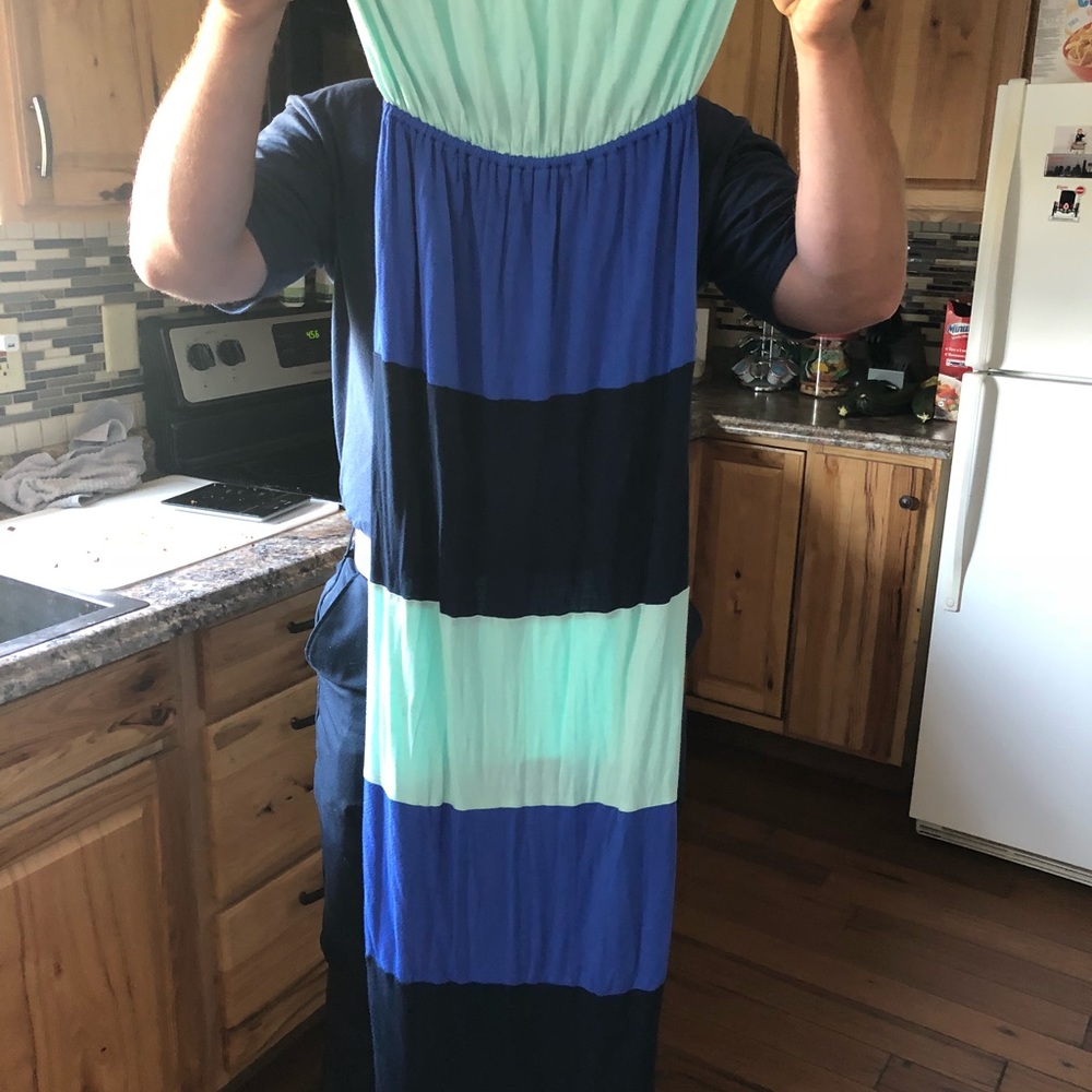 Buy one get one FREE! Blue maxi dress sz medium